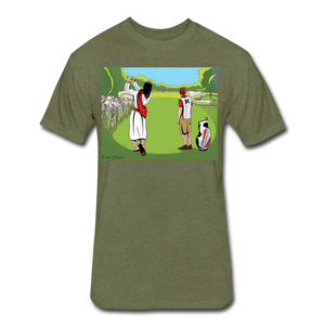 "Fun Jesus", "The Miracle One Iron", Color - heather military green