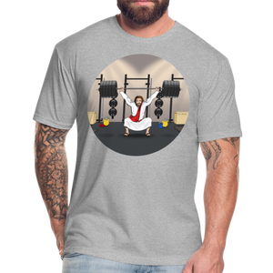 "Fun Jesus", "CrossFit" , Mens premium T-Shirt - heather gray