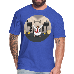 "Fun Jesus", "CrossFit" , Mens premium T-Shirt - heather royal