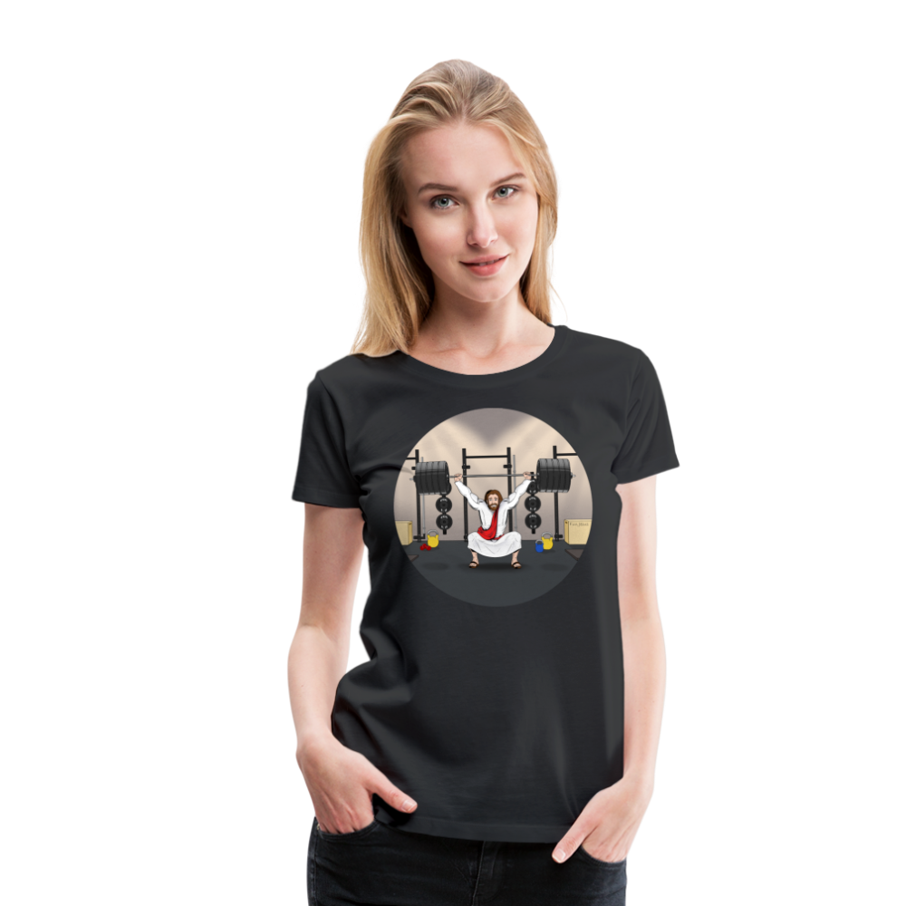 "Fun Jesus", "CrossFit" , Womens premium T-Shirt - black