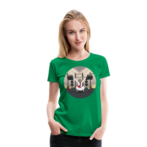 "Fun Jesus", "CrossFit" , Womens premium T-Shirt - kelly green