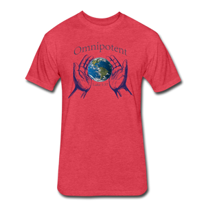 "Omnipotent" , Mens T-Shirt - heather red