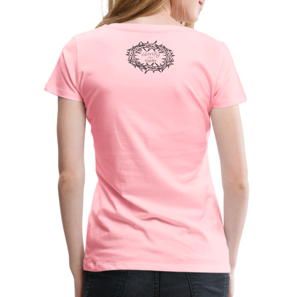 "This is the way", Mando kneeling by the Cross, Women’s Premium T-Shirt - pink