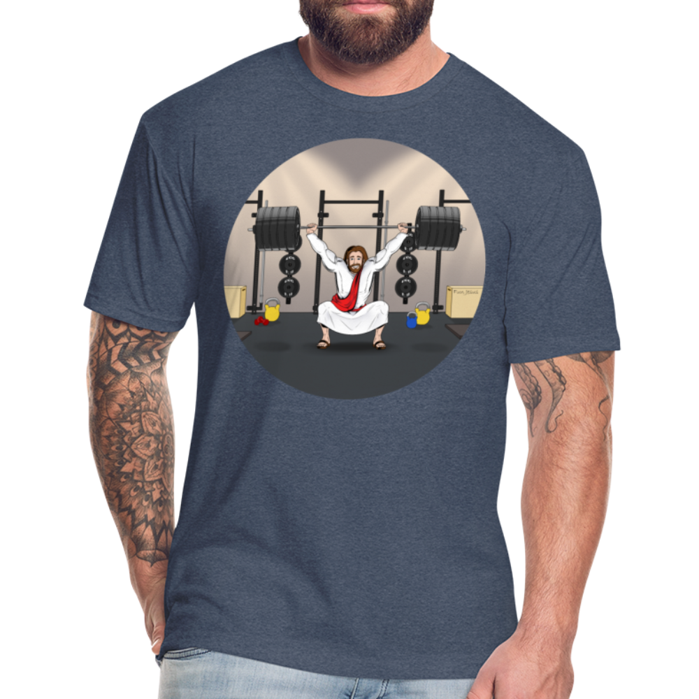 "Fun Jesus", "CrossFit" , Mens premium T-Shirt - heather navy
