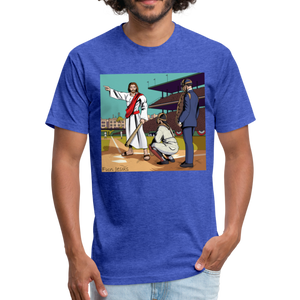 "Fun Jesus", "The Shot Caller" T-shirt, color - heather royal