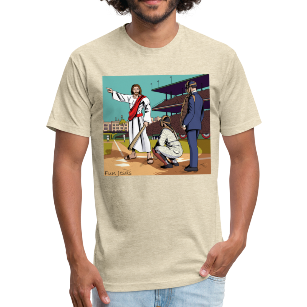 "Fun Jesus", "The Shot Caller" T-shirt, color - heather cream
