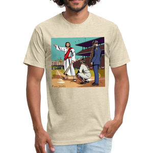 "Fun Jesus", "The Shot Caller" T-shirt, color - heather cream