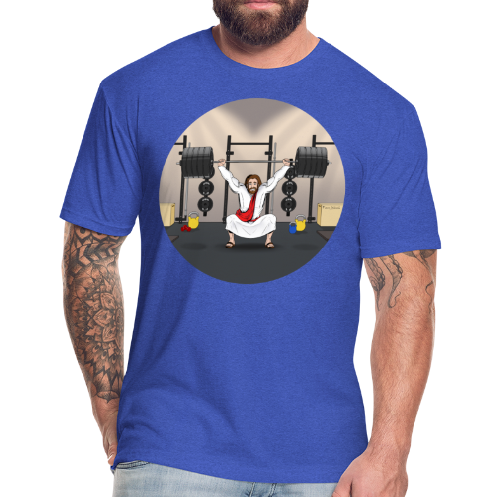 "Fun Jesus", "CrossFit" , Mens premium T-Shirt - heather royal