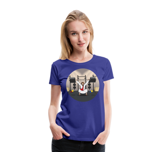 "Fun Jesus", "CrossFit" , Womens premium T-Shirt - royal blue