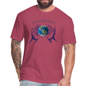 "Omnipotent" , Mens T-Shirt - heather burgundy