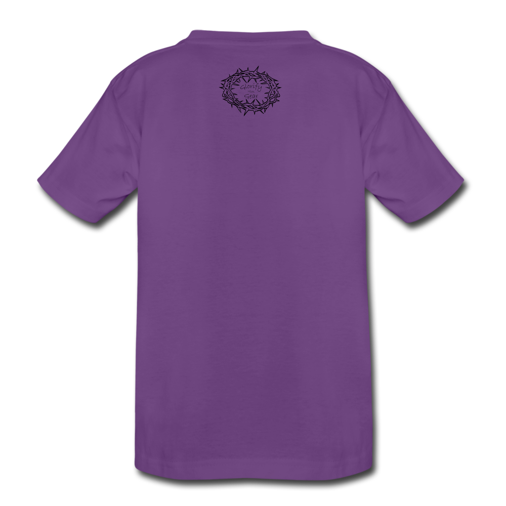 "This is the way", Mando kneeling by the Cross, Kids' Premium T-Shirt - purple
